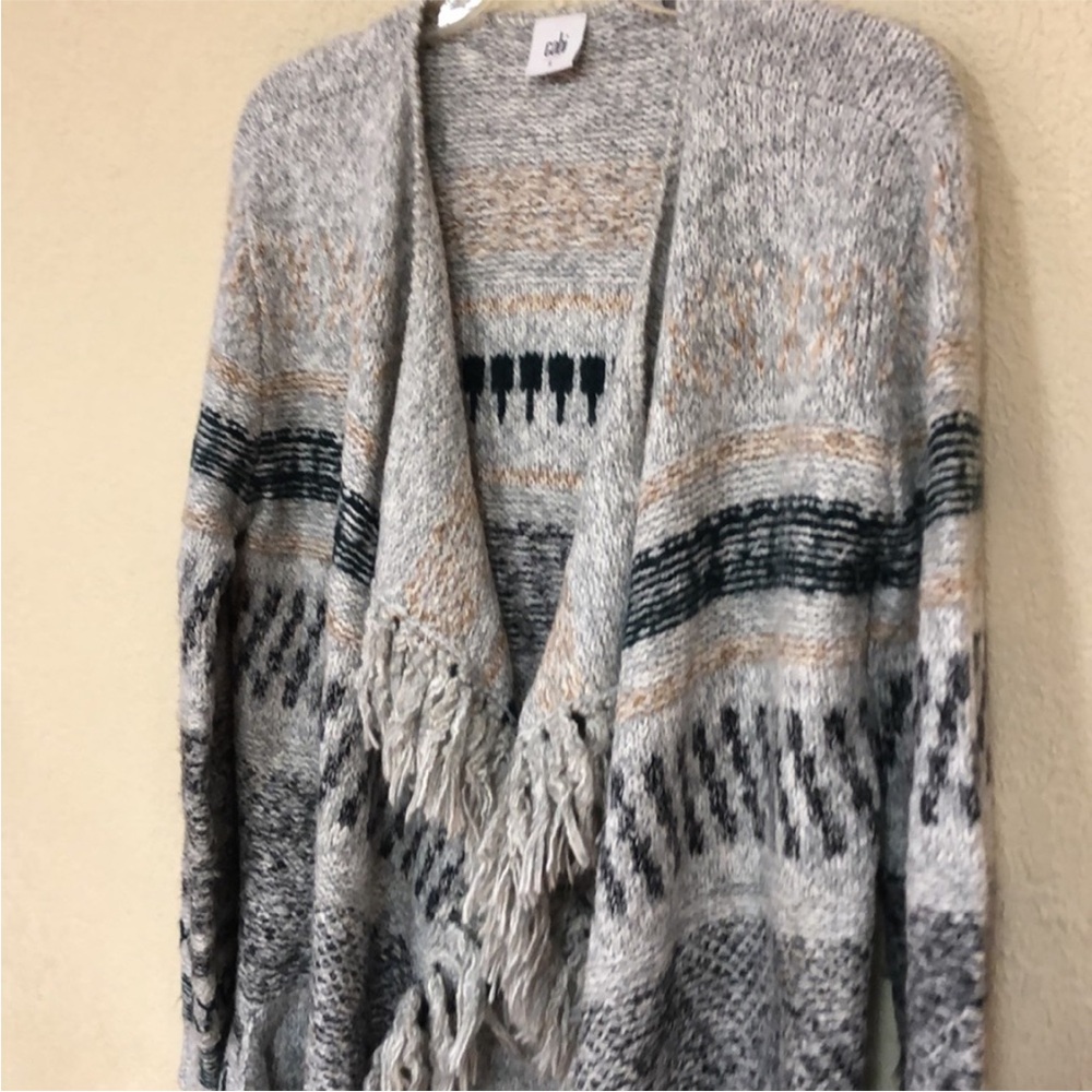 Cabi Multicolor Patterned Cardigan - image 6